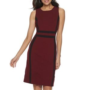 Apt. 9 Sleeveless Red Wine Dress Size M